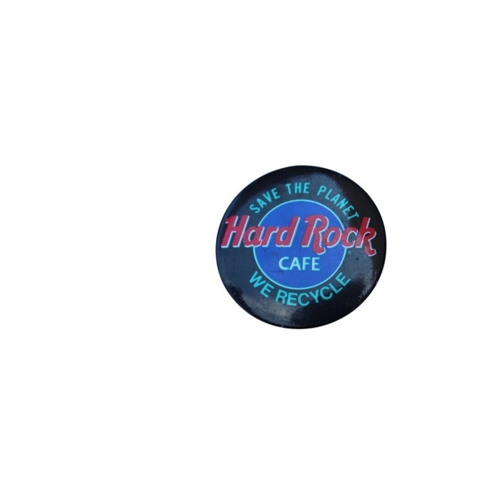 Hard Rock Cafe Pin Save The Planet We Recycle Button Badge